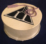 tri-iota celebration cake