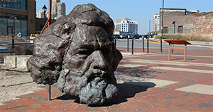 Bust monument of Frederick Douglass