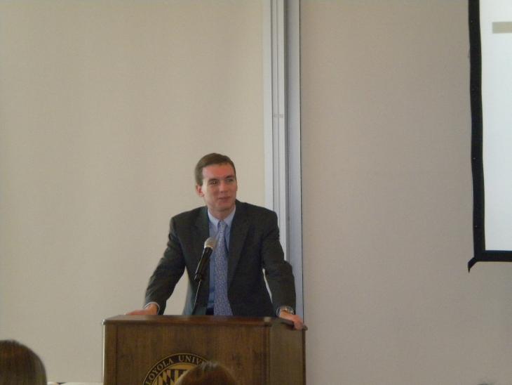 President of Maryland Epsilon Chapter, Tim Faver
