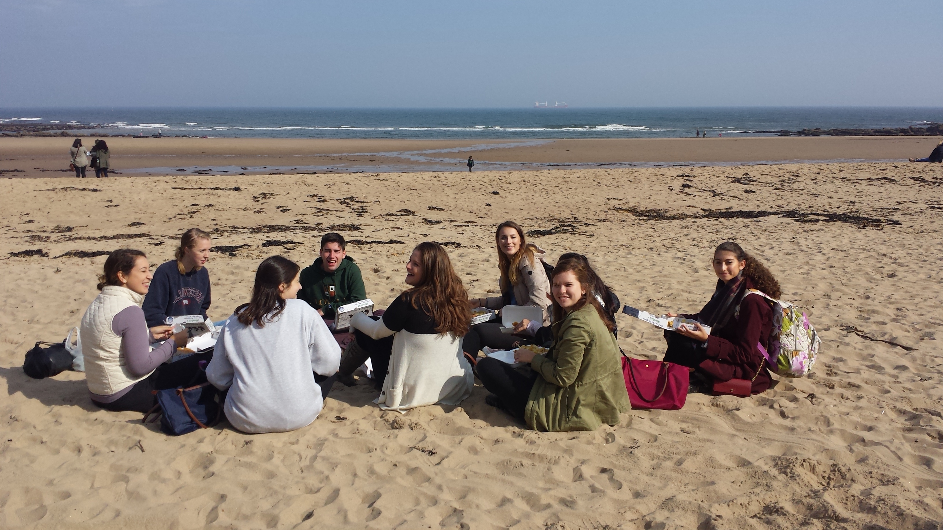 Students at Tynemouth