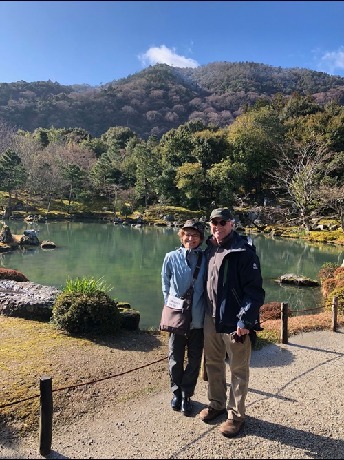 Amy Wolfson and husband Andrew Futterman in Japan