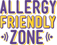 Text: 'Allergy Friendly Zone'