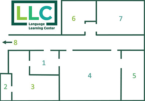 language learning center floor plan