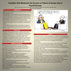 Enlarged poster image: Variables that Moderate the Success or Failure of Humor Use in Psychotherapy