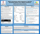 Enlarged poster image: Static & Dynamic Global Integration in Typically Developing Children & in Williams Syndrome