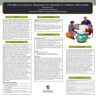 poster image: 'The Effects of Sensory Integration on Attention in Children with Autism'
