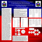 poster image: 'The Psychosocial Spiritual Experience of U.S. Helpers in Haiti following the 2010 Earthquake'