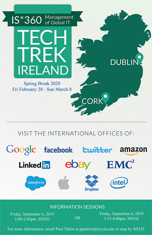 Tech Trek Ireland map and dates