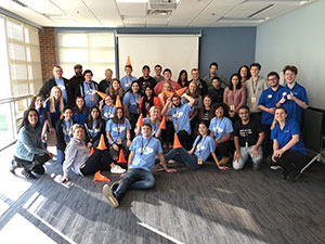 Group photo at JMU University Innovation Fellows meetup