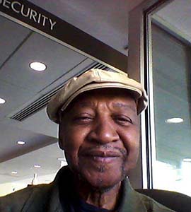 Larry Reed, an attendant who greeted visitors to the Loyola/Notre Dame Library