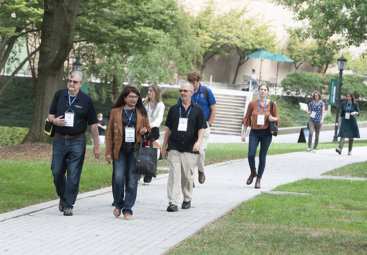 Higher education faculty and staff who attended the Global Consortium of Entrepreneurship Centers (GCEC) Annual Conference on Loyola's Evergreen campus