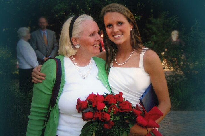 Speaker Sharon Donnelly Love with her daughter Yeardley at her high school graduation
