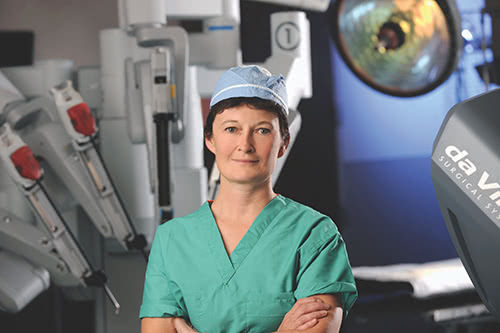Dr. Lisa Savoie in Robotic Operating Room