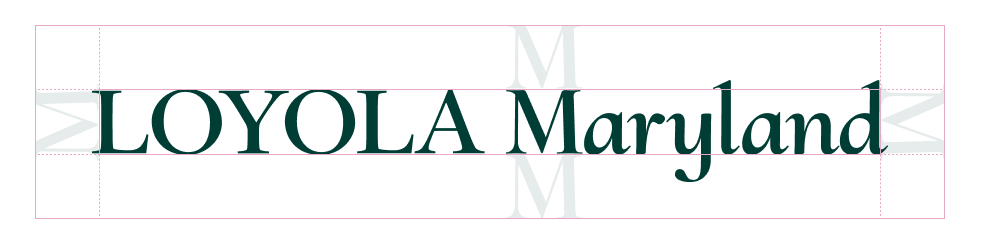 The height of the letter M in Maryland should be used as the height of the margin on the top and bottom, and the width of the letter M should be used for margins on each side.