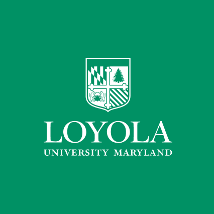 Loyola logo on sprout colored background