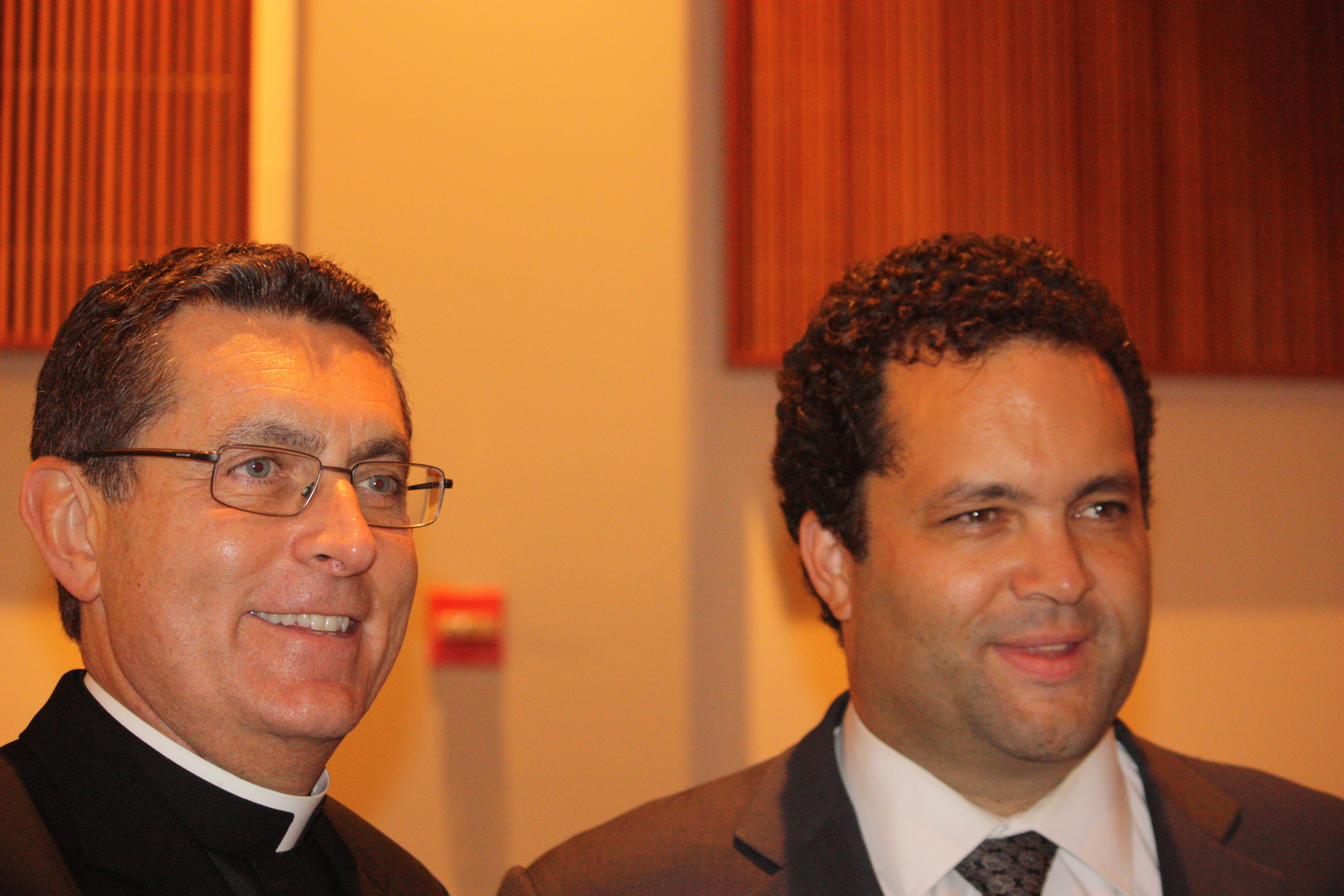 Fr. Linnane with Ben Jealous