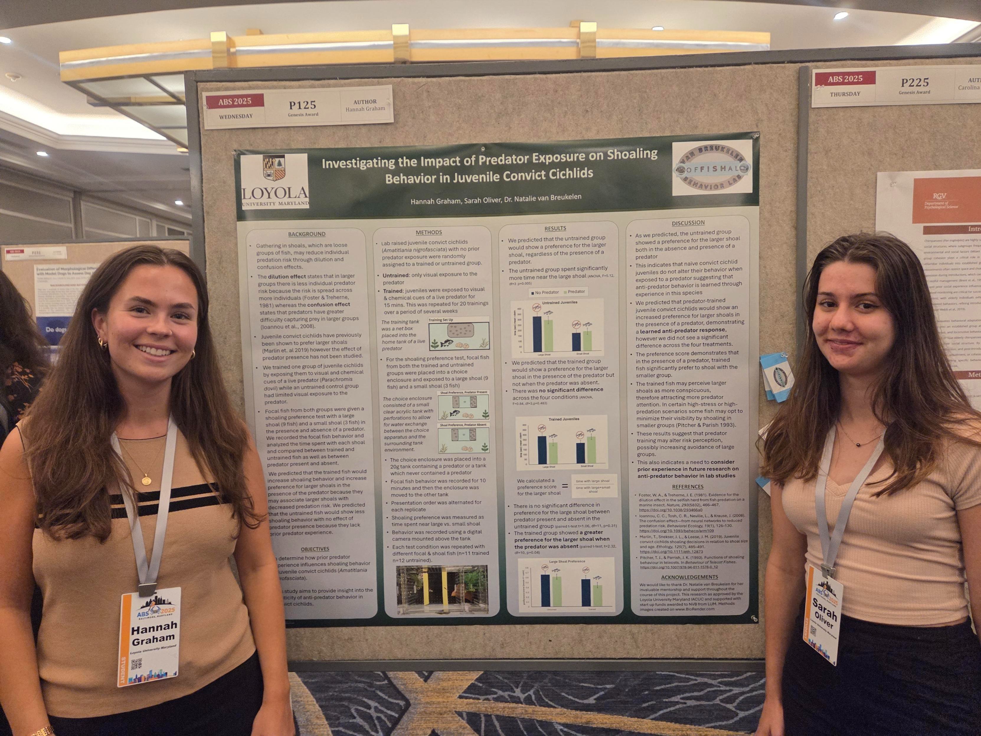 students presenting posters