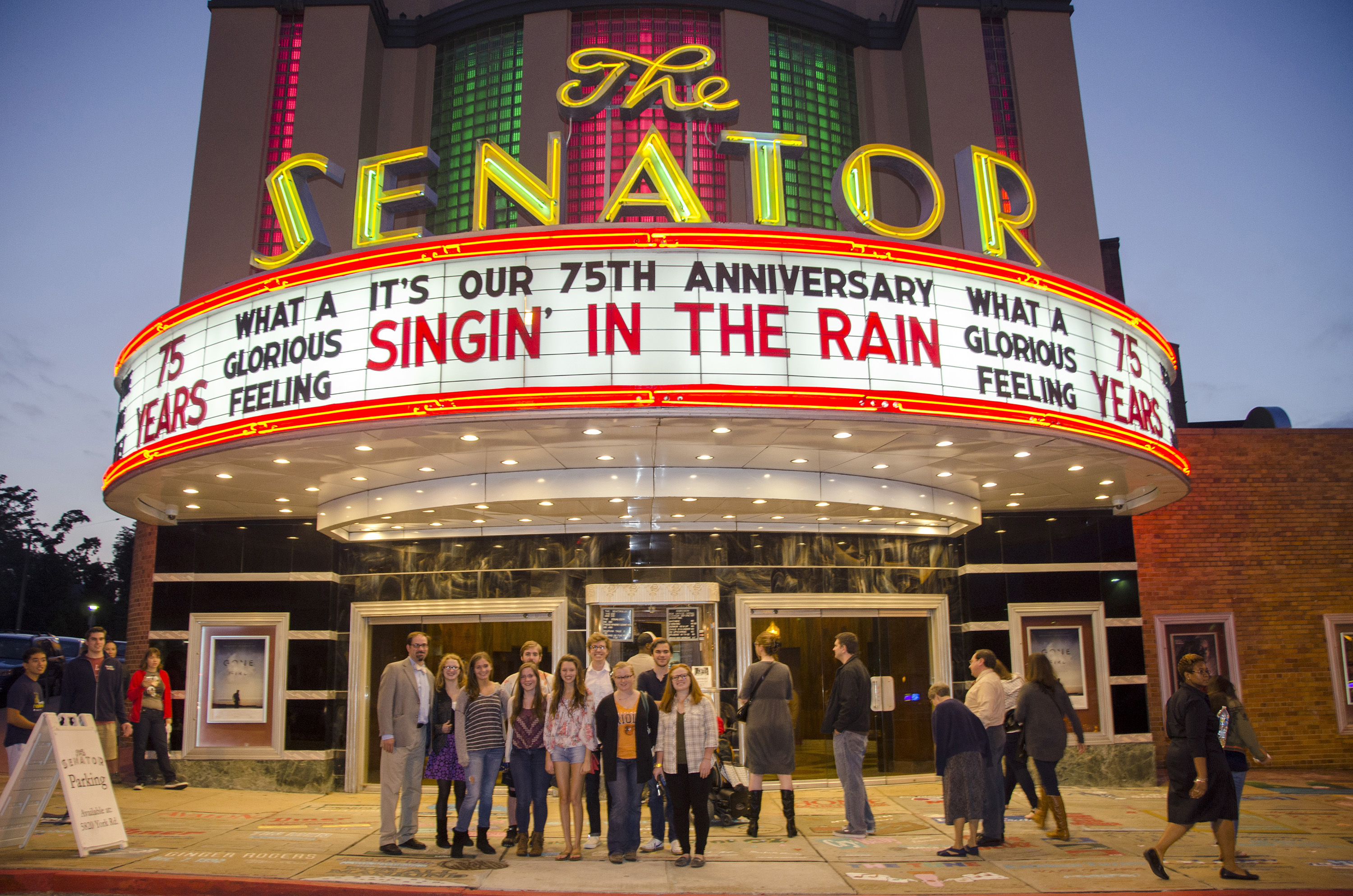 Senator Theatre Marquee Exterior