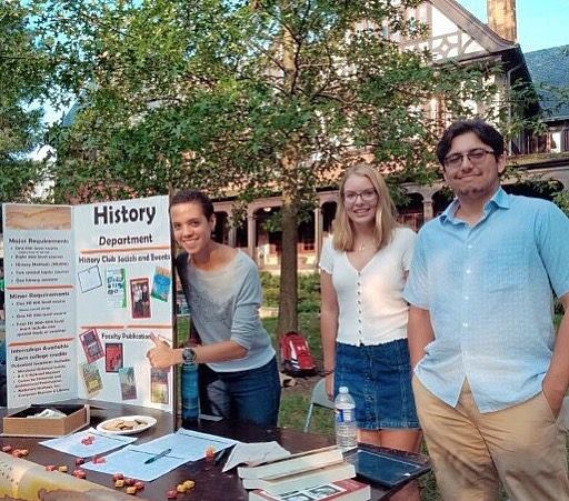 History Club members promoting History Department