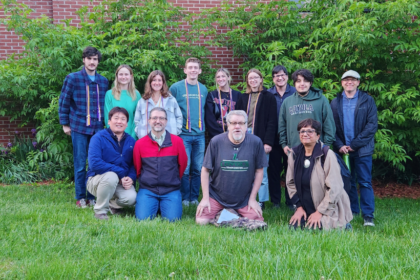 group photo from 2023 senior dinner