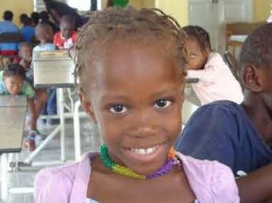 Students at computers in Haiti