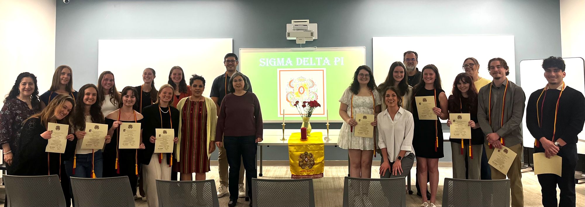 Sigma Delta Pi student inductees