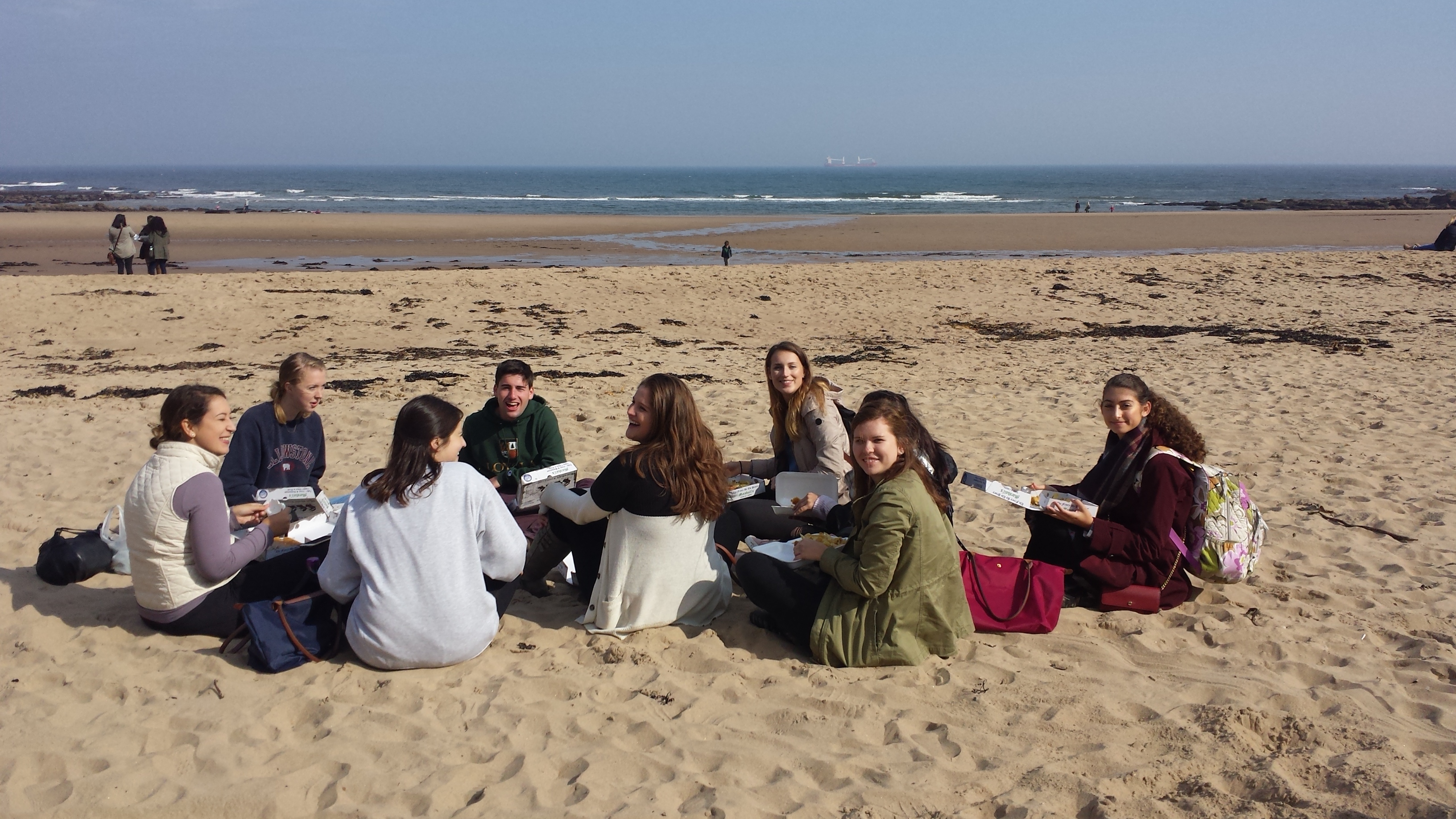 Students at Tynemouth