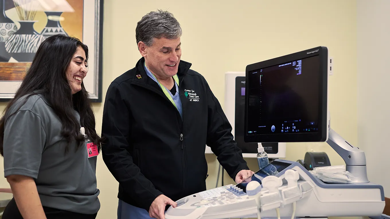 Student works with Mercy Medical Center practitioner - Press enter to play