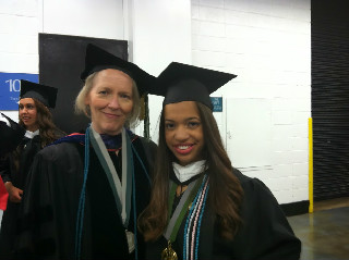 Barbara Vann and Ivana Valenzuela, 2013 Phi Beta Kappa recipient.