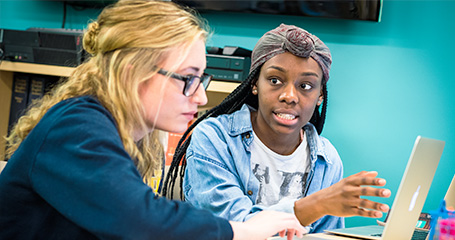 Students studying together