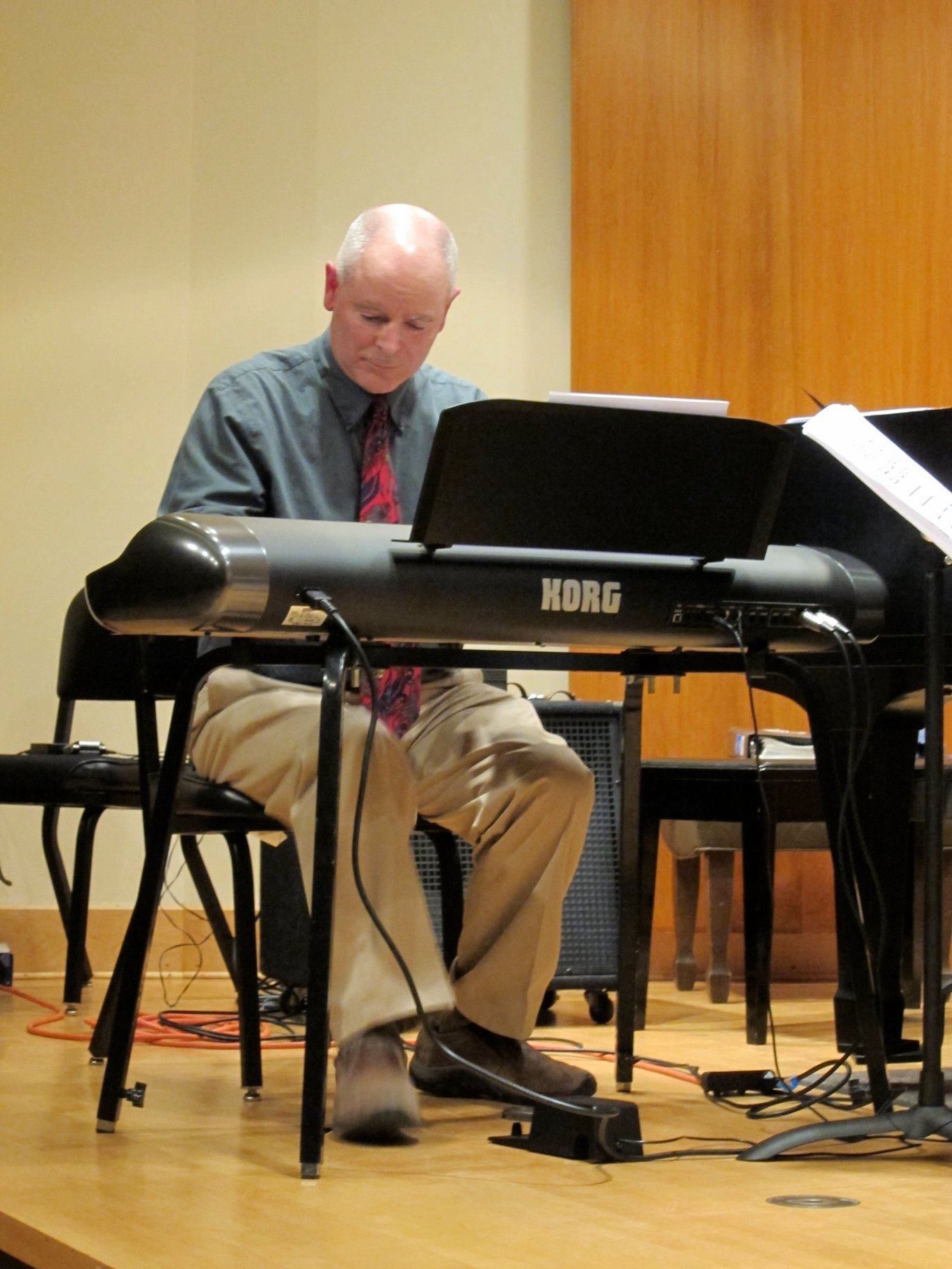 Anthony Villa playing the piano