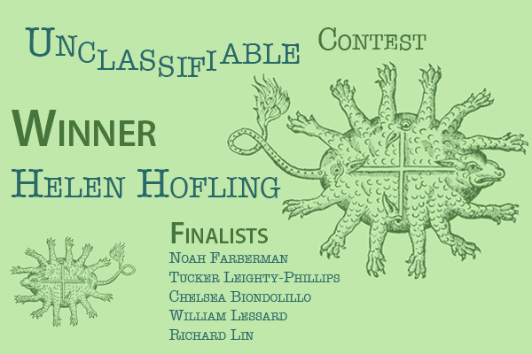 Unclassifiable Contest Winner Announcement