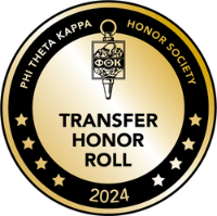 Phi Theta Kappa Transfer Honor Roll 2024 badge