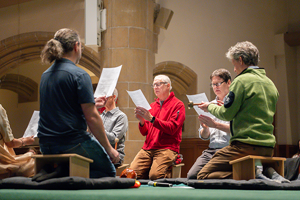 Heart of Zen meditation group offering a Buddhist Chant during HARPS 2025
