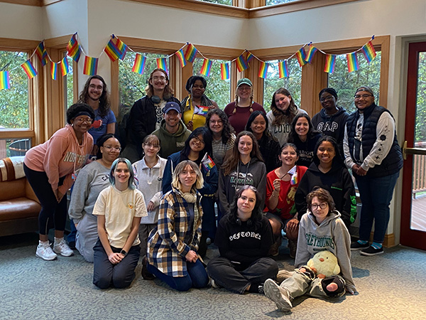 Group picture of Queer Spirituality Retreat 2025 participants