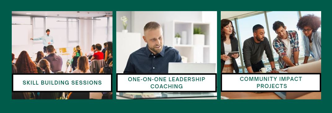 a group of professionals, a man using his computer, a team of professionals