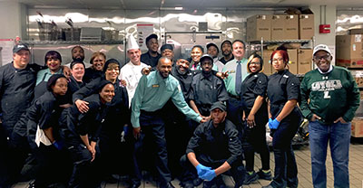 Al Roker with Parkhurst employees