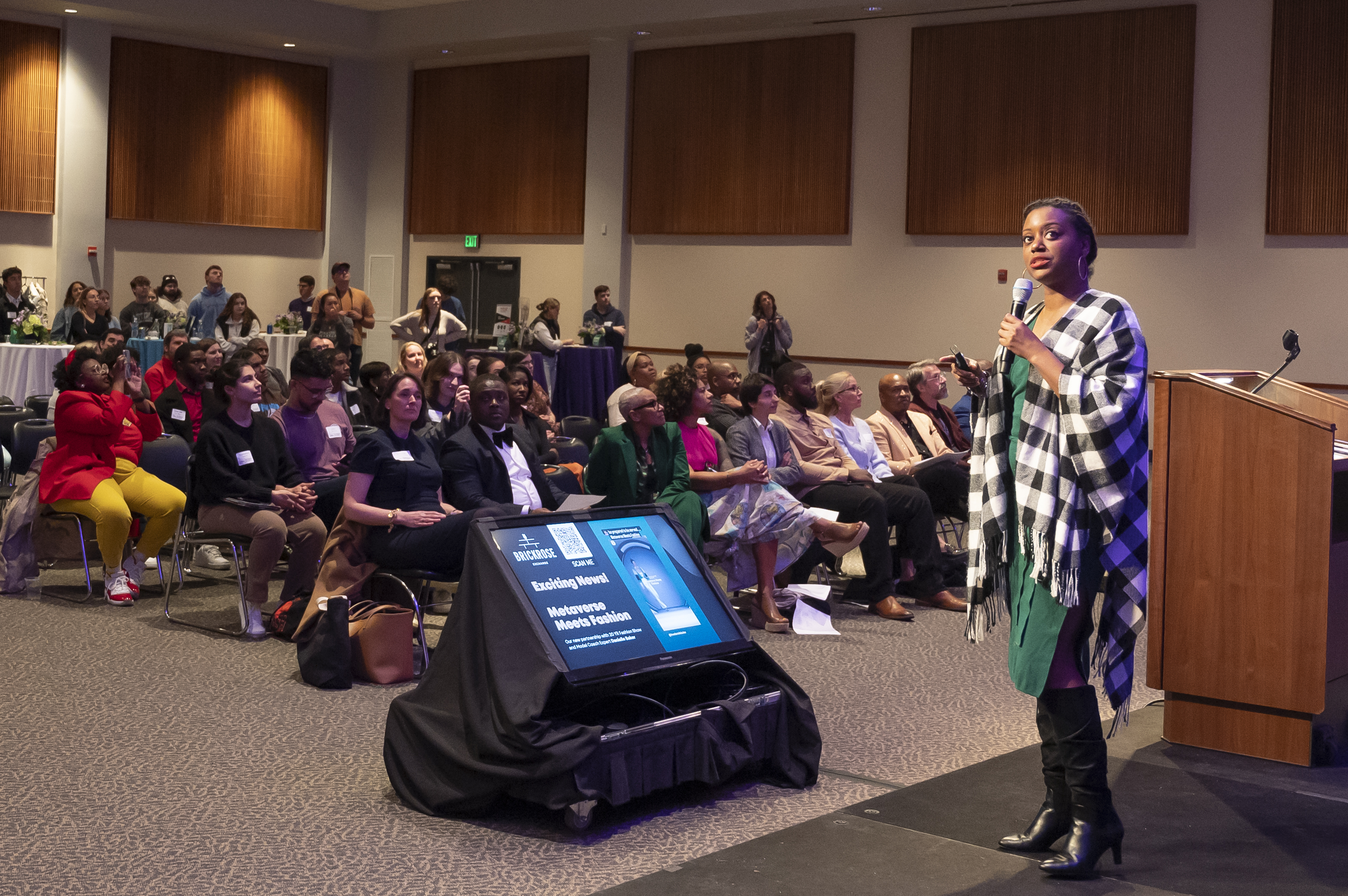 Example of a event in McGuire Hall. - Demo Day