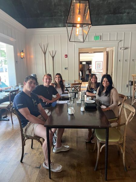 People eating in a restaurant
