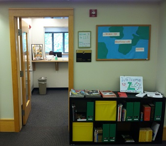 entrance to the loyola langauge learning center