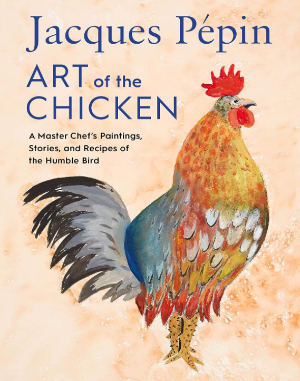 Cover of Art of the Chicken, an illustrated chicken in side-profile against a brown speckled background