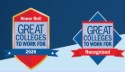 Great colleges to work for designation