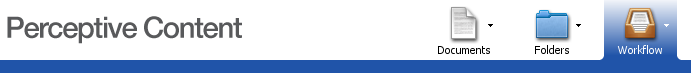 Perceptive Content Toolbar