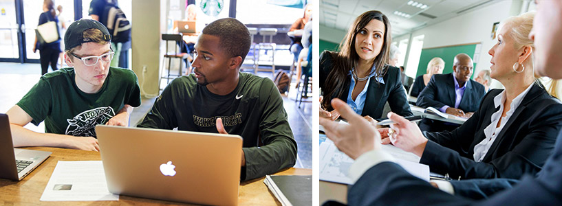 Students in classrooms
