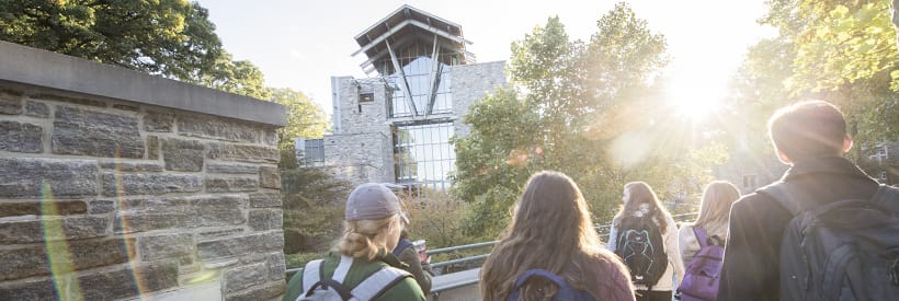 Loyola University Maryland Students walking on campus