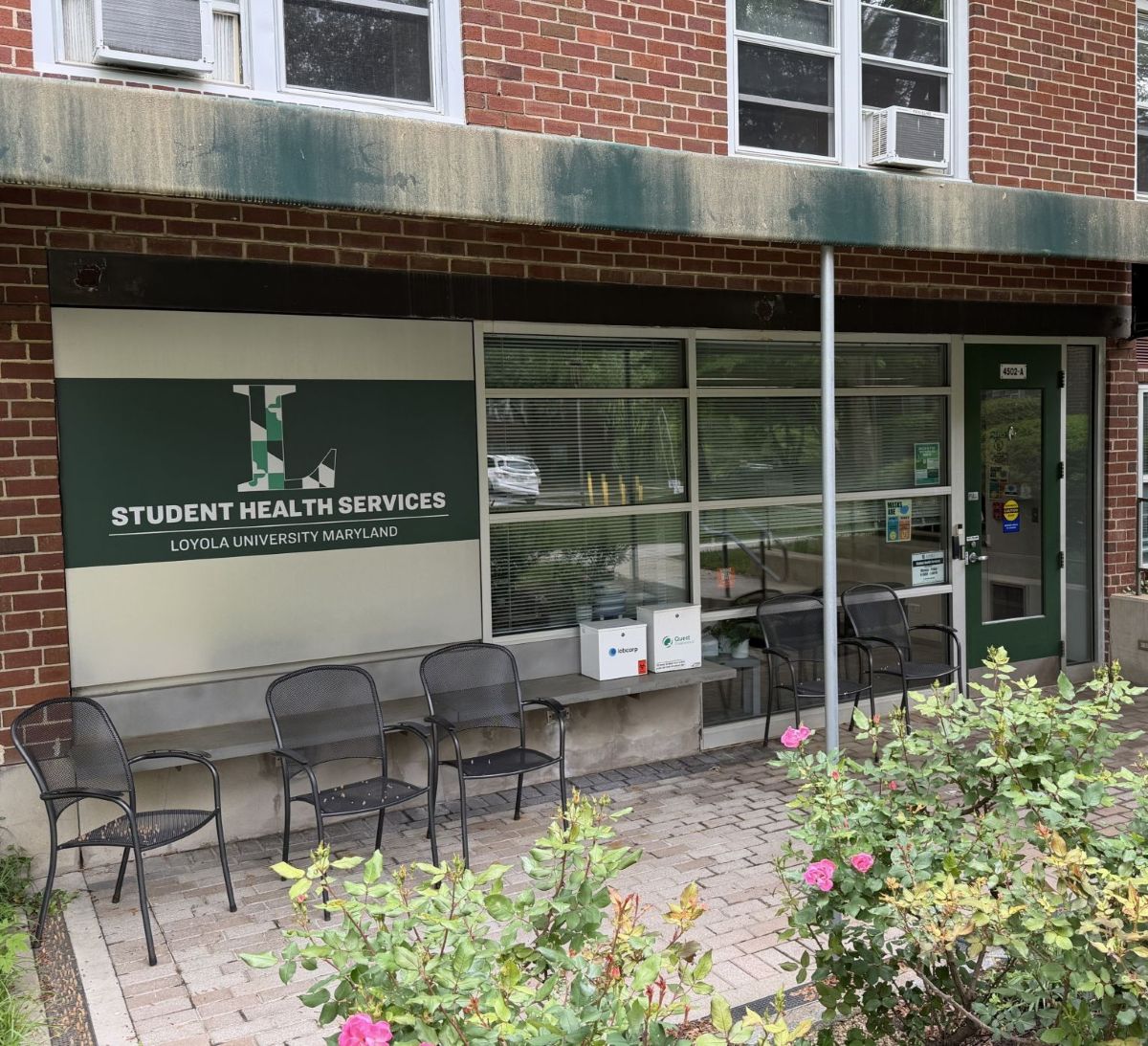 Front View of Student Health Center