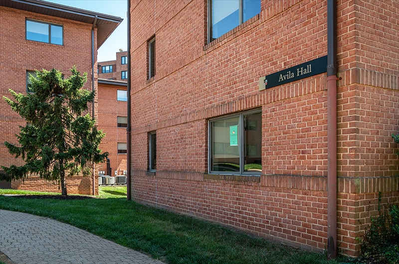 Avila residence hall on Loyola's Evergreen campus