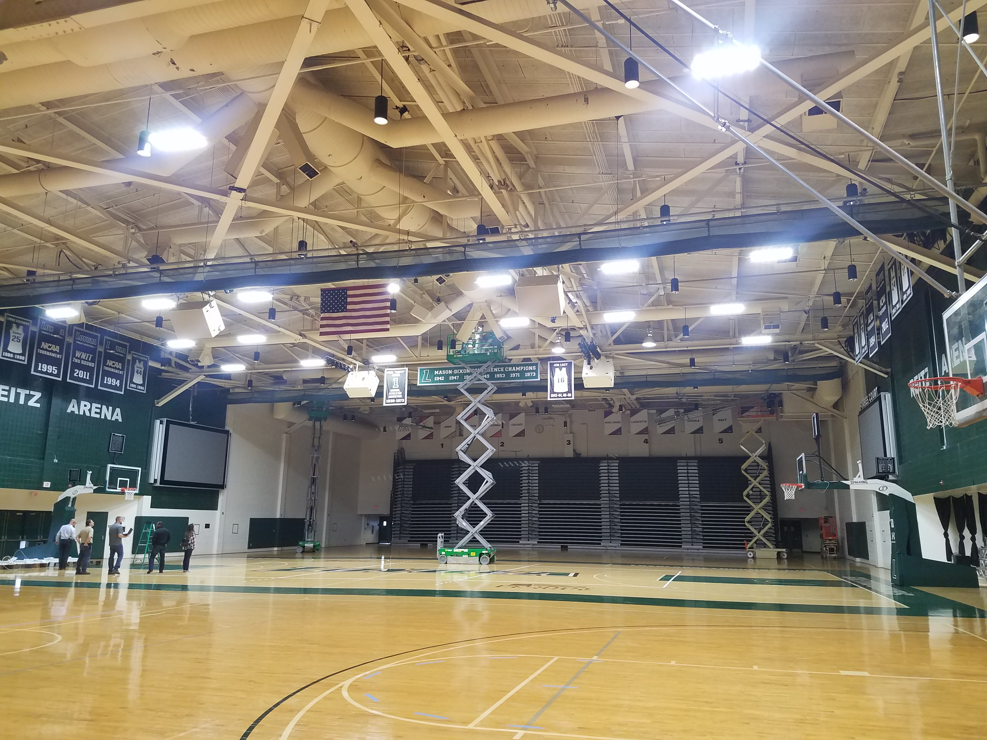 LED lighting in Reitz Arena