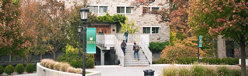 View of Maryland Hall from the Quad