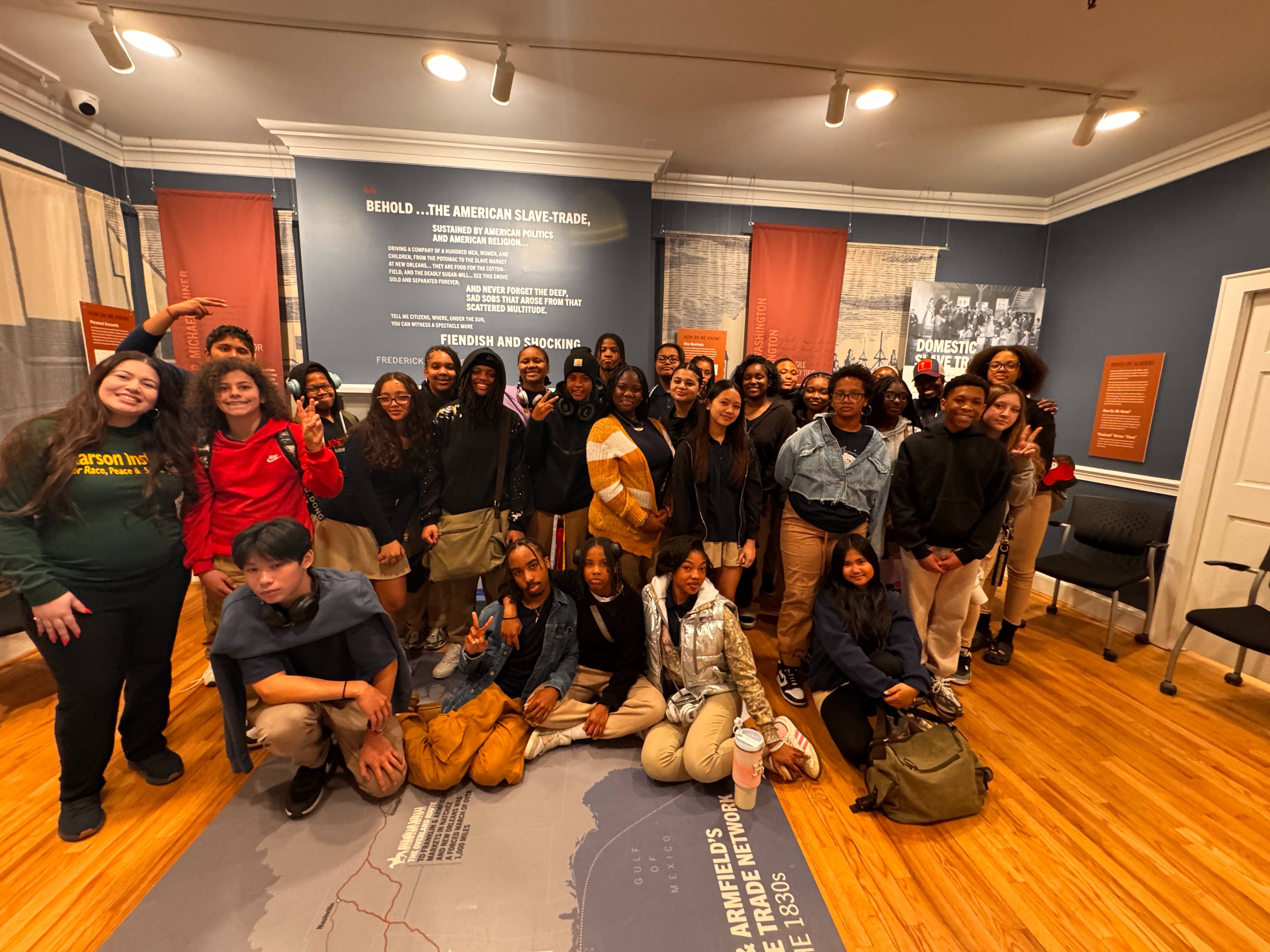 At freedom house field trip 